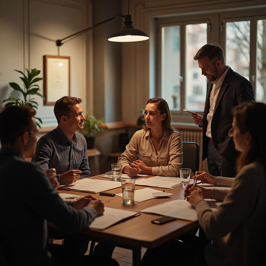 Group coaching session